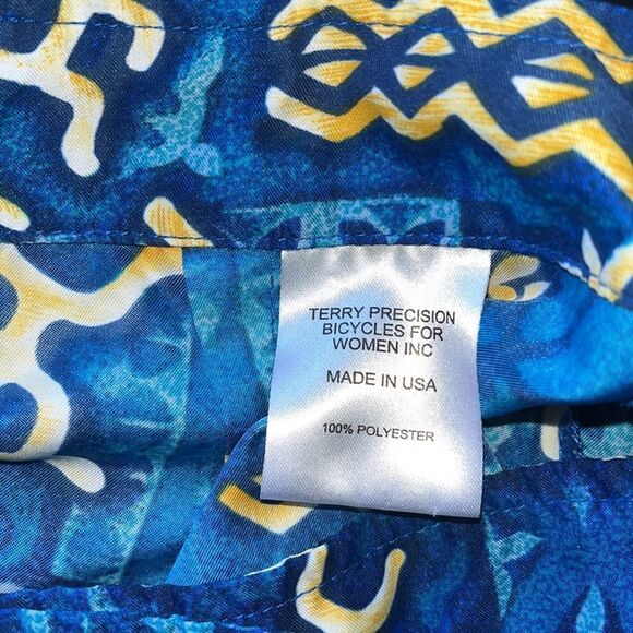 EXCELLENT CONDITION WOMEN’S SMALL TERRY WRAP AROUND HAWAIIAN PRINT BIKE SKIRT - Picture 6 of 9